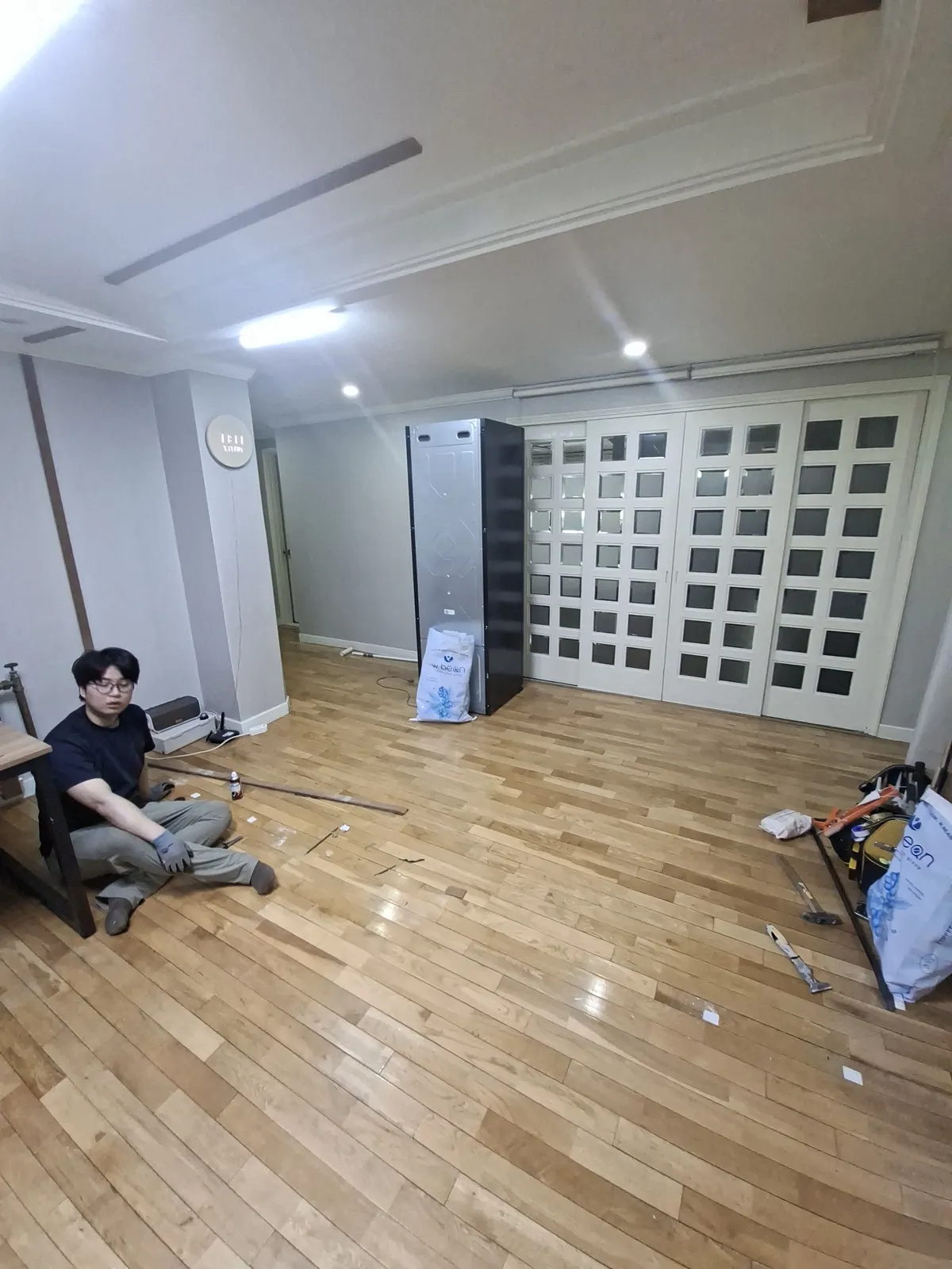 여의도 오피스 파티션 철거 작업 현장